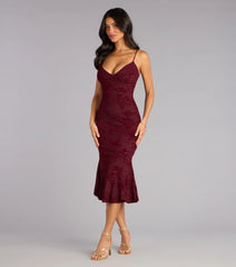 Enchanted Hour Mermaid Midi Dress