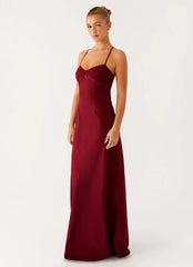 Joanie Maxi Dress - Maroon