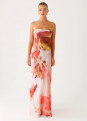 Kunis Maxi Dress - Peach Rose