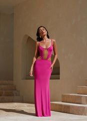 Headliner Maxi Dress - Fuchsia