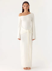 Kova Knit Maxi Dress - White