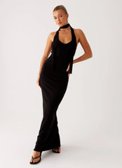Eddie Knit Maxi Dress - Black