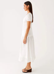 London Midi Dress - White