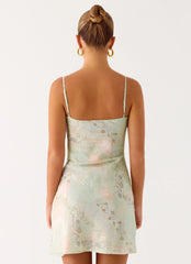 Reflection Mini Dress - Mystic Paisley