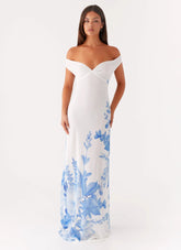 Krissa Maxi Dress - Blue Floral
