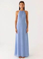 Le Soleil Halter Maxi Dress - Periwinkle