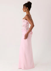 Euphoric Beaded Maxi Dress - Pink Everbloom