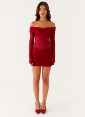 Jules Mini Dress - Raspberry