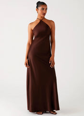 Tulama Maxi Dress - Chocolate