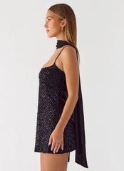 Vision Sequin Mini Dress - Black
