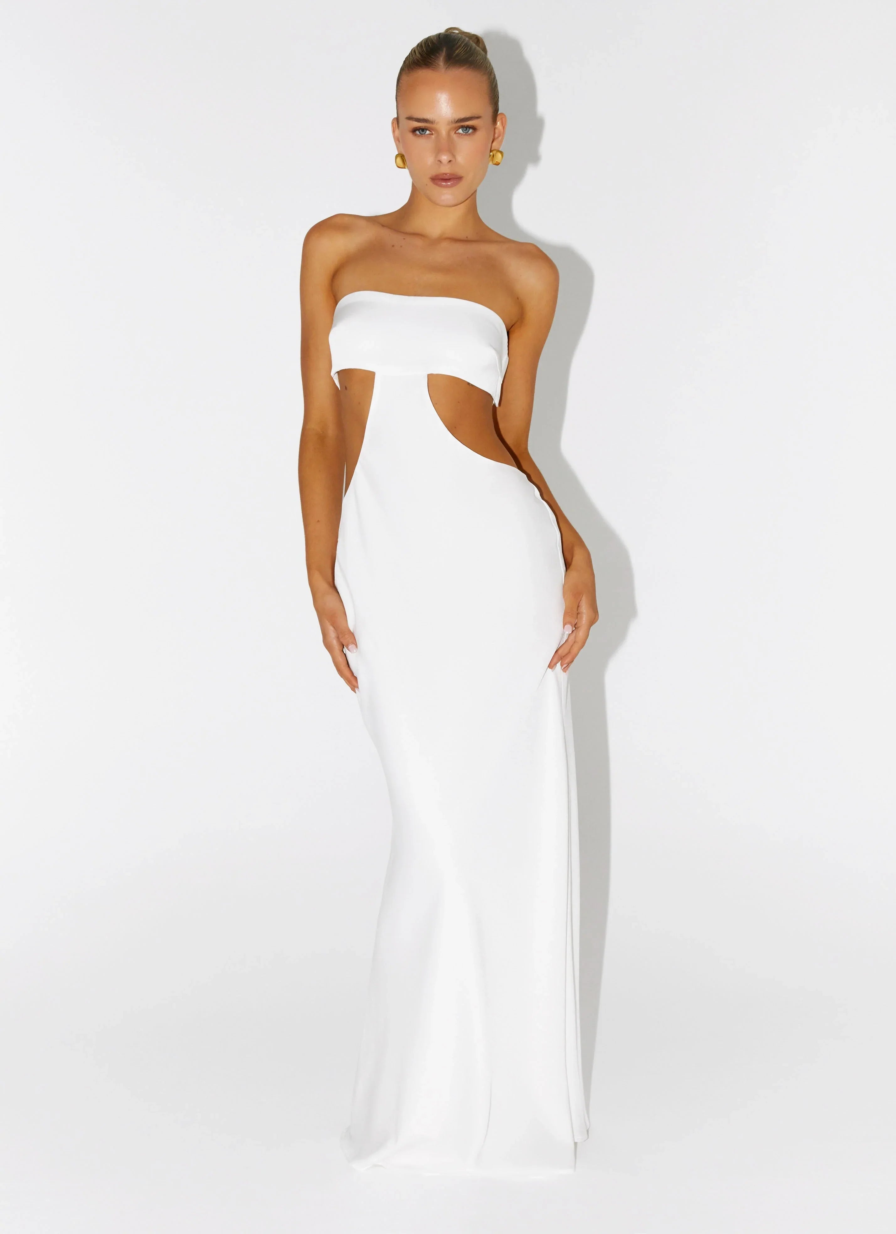 Kiss Me Cut Out Maxi - Ivory