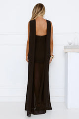 Dressed To Perfection Maxi Dress Black