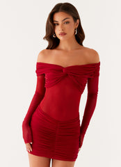 Jules Mini Dress - Raspberry