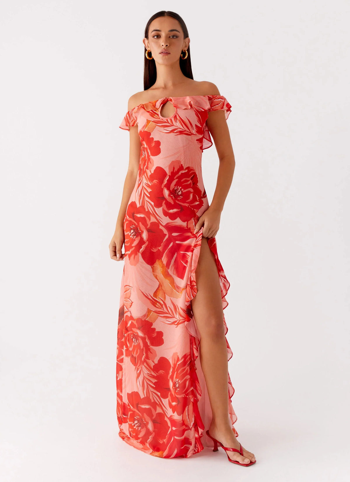 Cassiday Maxi Dress - Sicily Sunsets Print