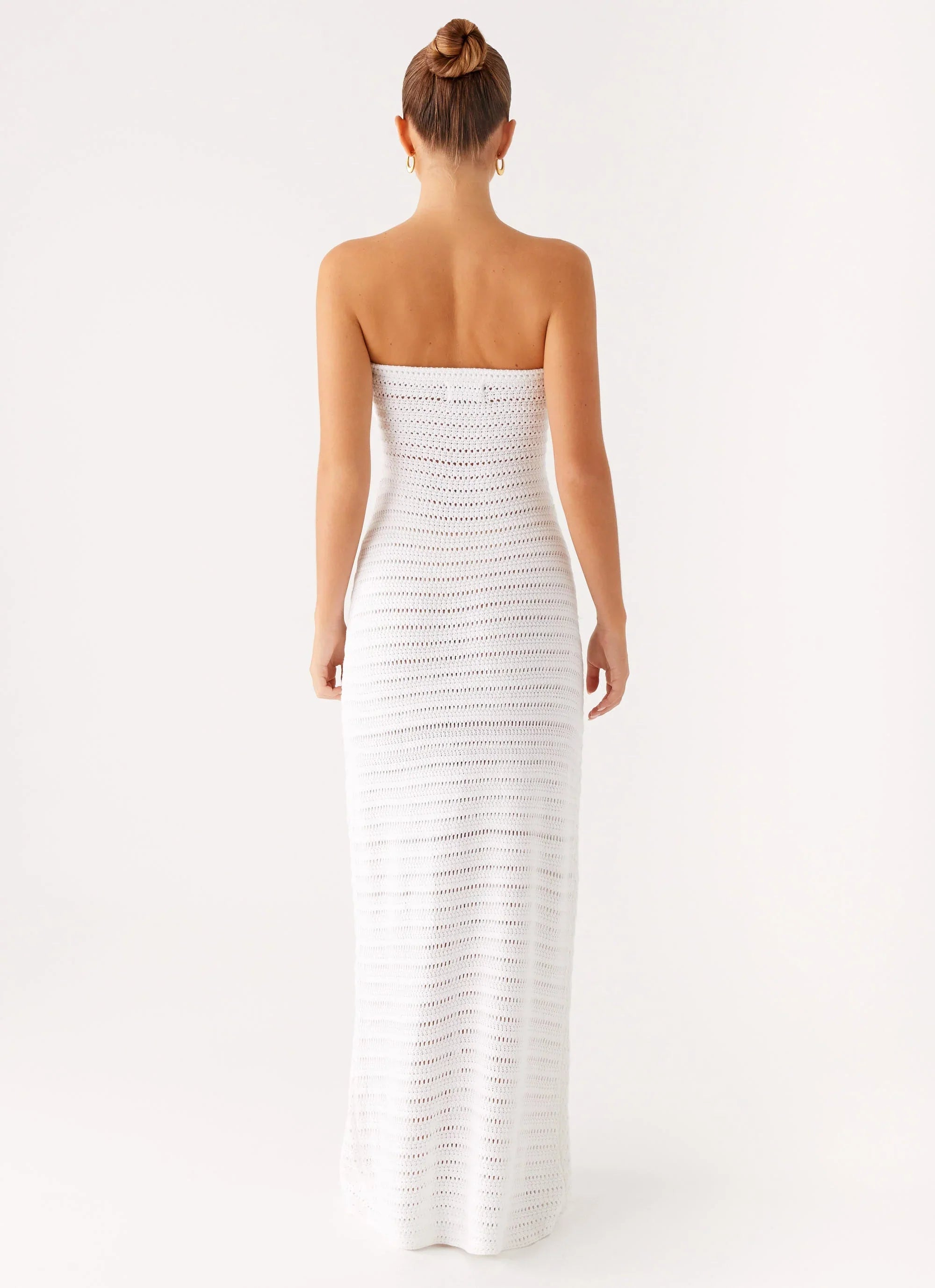 Diaz Crochet Maxi Dress - White