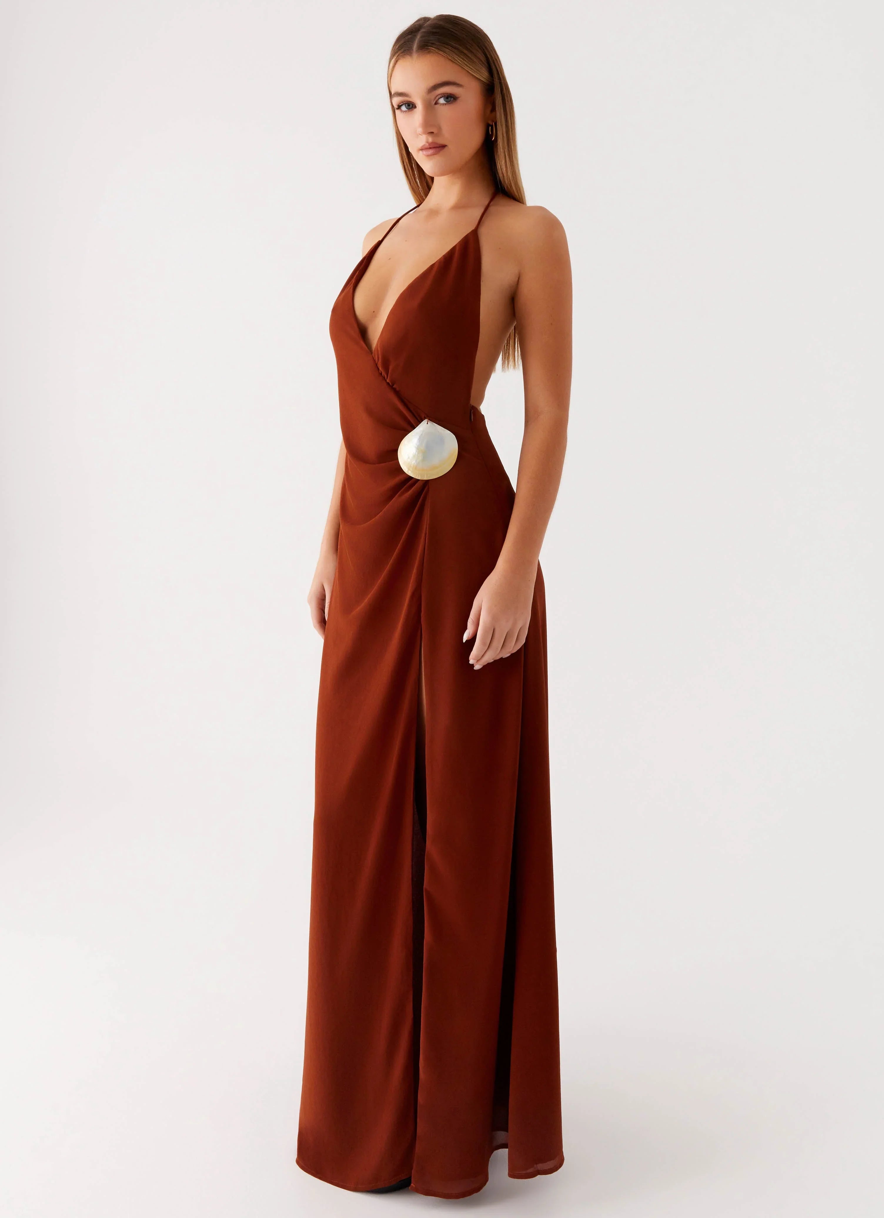 Marjoram Maxi Dress - Chocolate