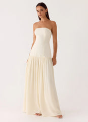 Slowing Tide Maxi Dress - Ivory