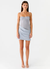 Romy Mini Dress - Grey