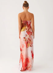 Kunis Maxi Dress - Peach Rose