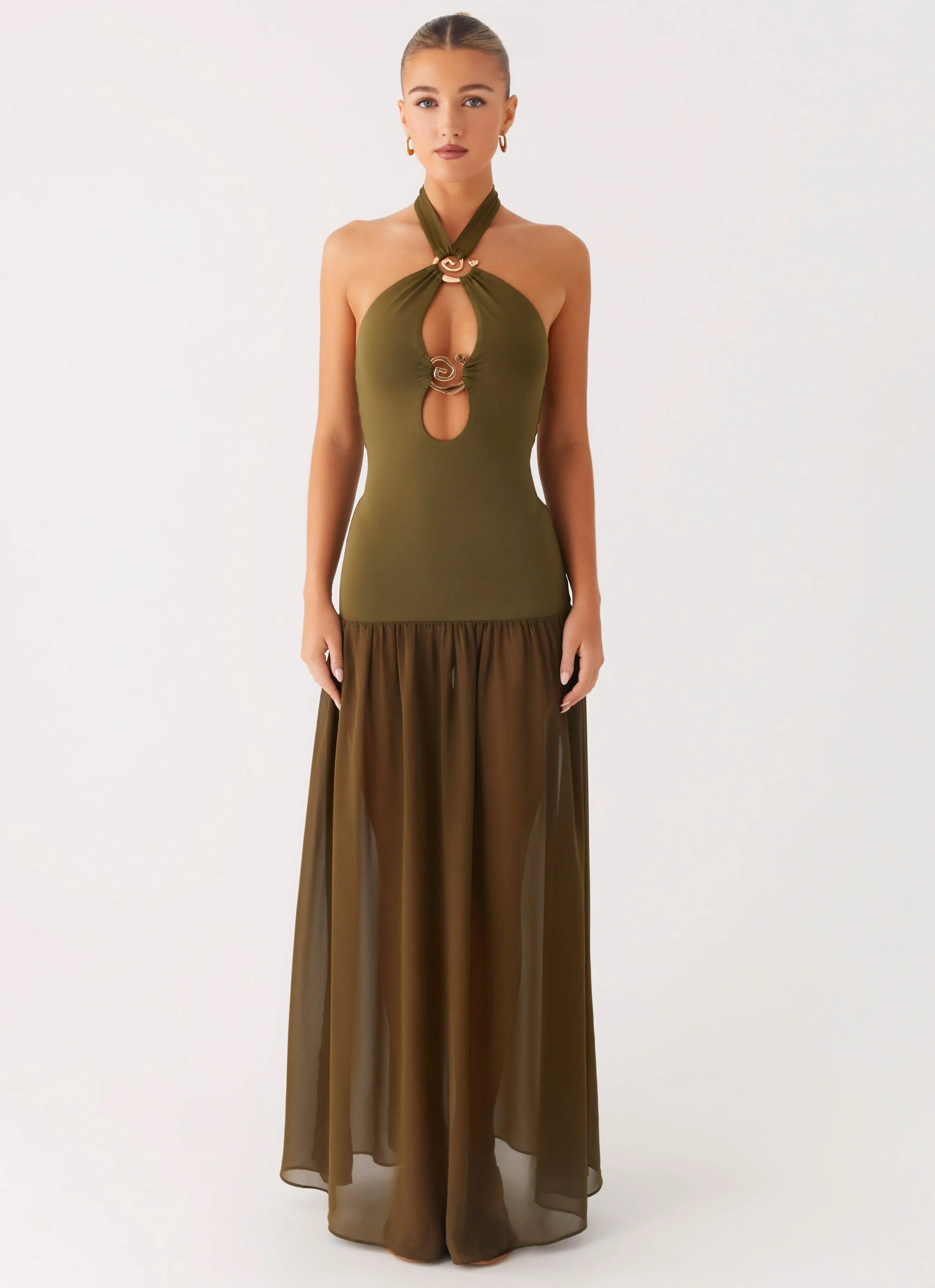 Cypress Kiss Maxi Dress - Khaki