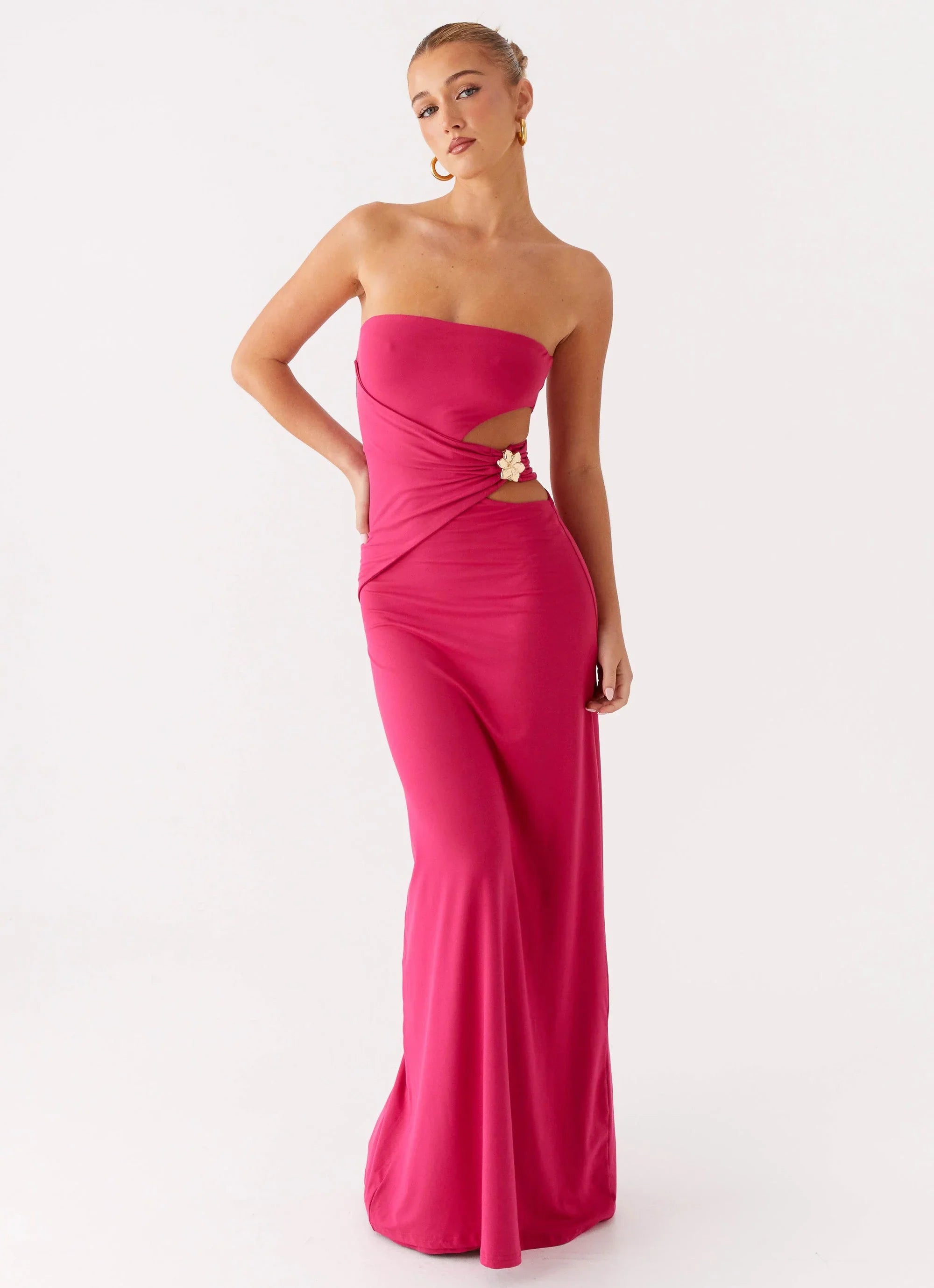 Anetta Maxi Dress - Fuchsia