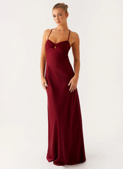 Joanie Maxi Dress - Maroon