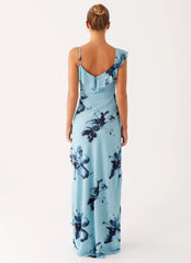 Goldsmith Maxi Dress - Blue Black Floral