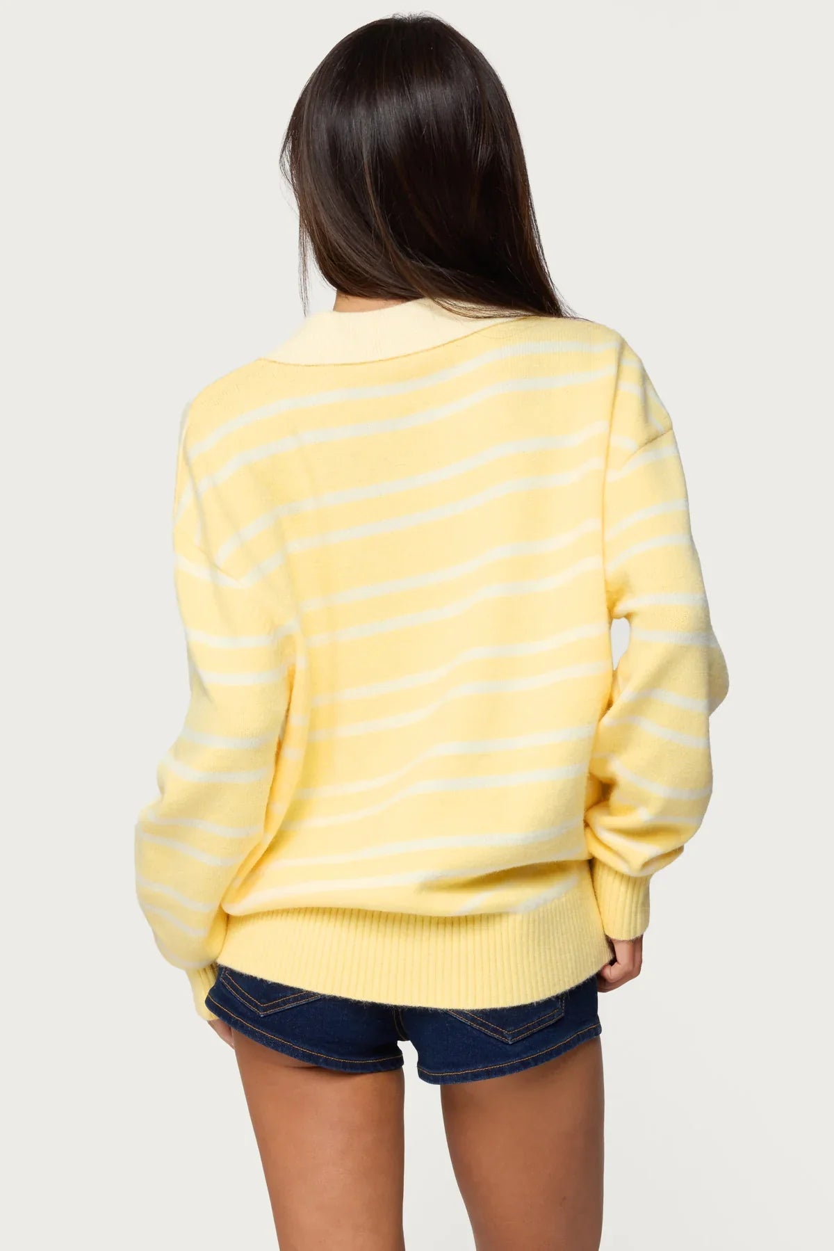 Rilynn Striped Polo Sweater