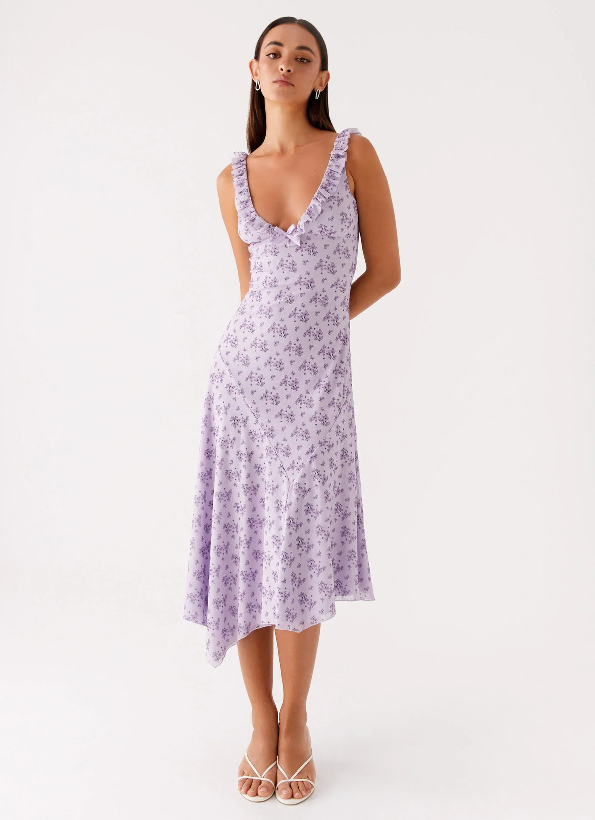 Asteri Midi Dress - Lavender Meadow