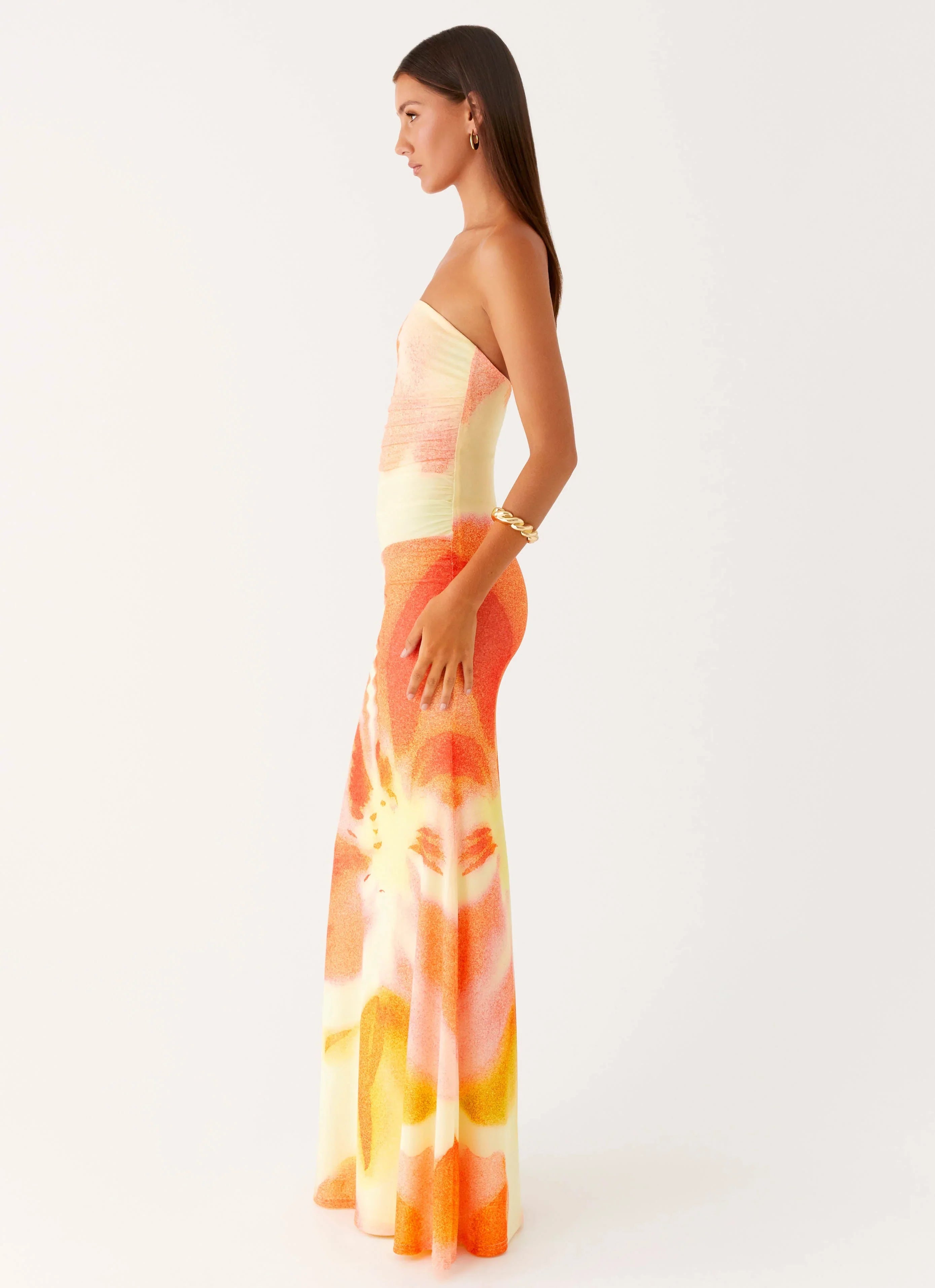 Iroha Strapless Maxi Dress - Mimosa Blossom