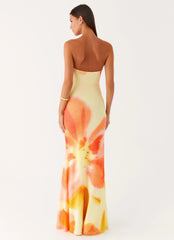 Iroha Strapless Maxi Dress - Mimosa Blossom