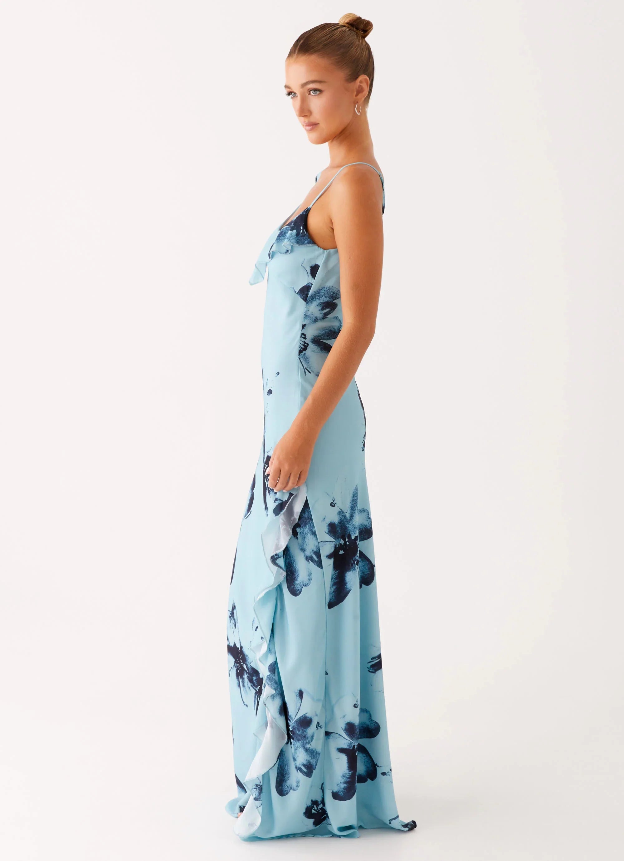 Goldsmith Maxi Dress - Blue Black Floral