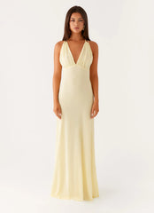 Kacia Maxi Dress - Lemon