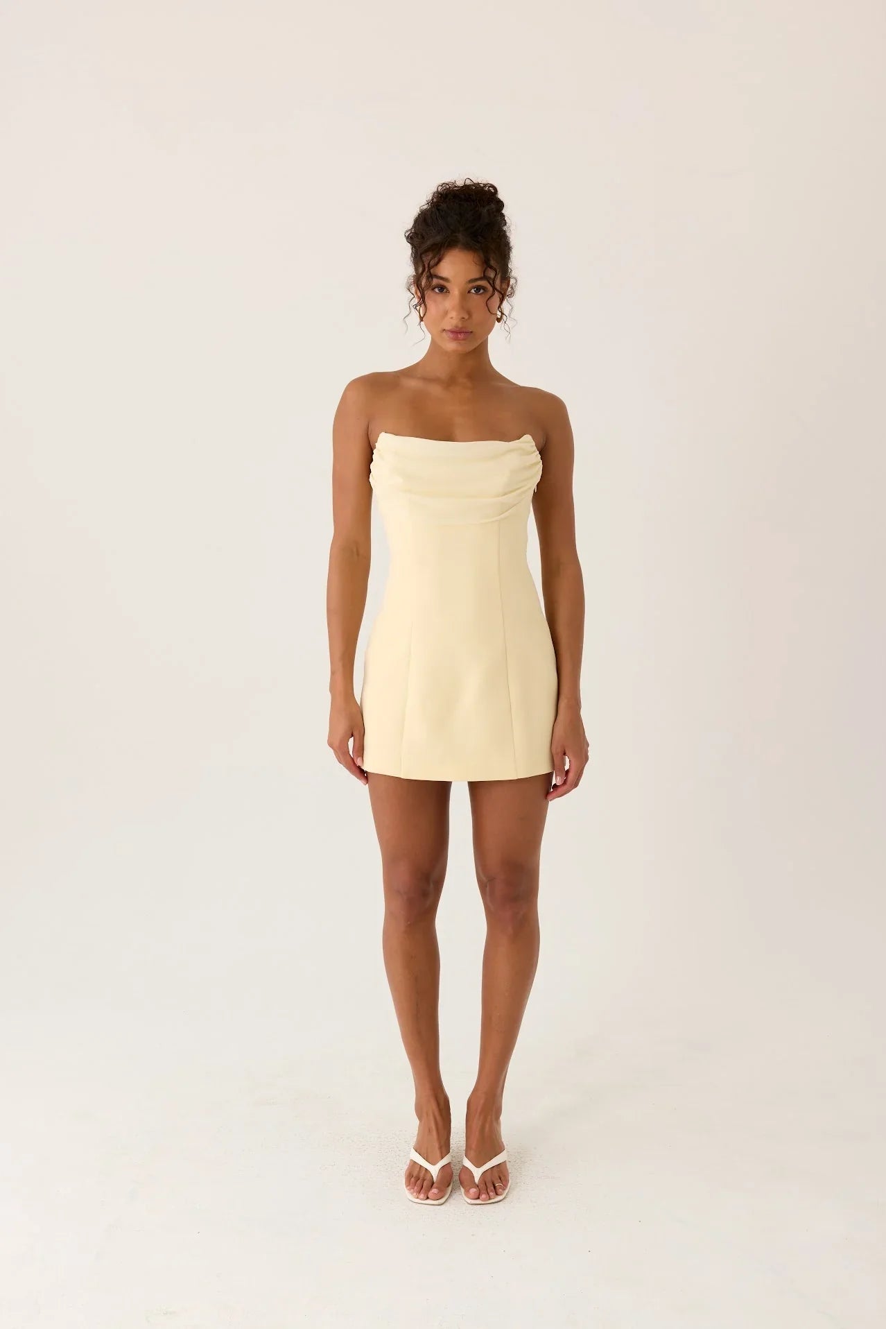 Luna Rosa Mini Dress - Baby Yellow