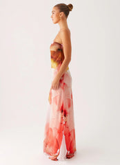 Kunis Maxi Dress - Peach Rose
