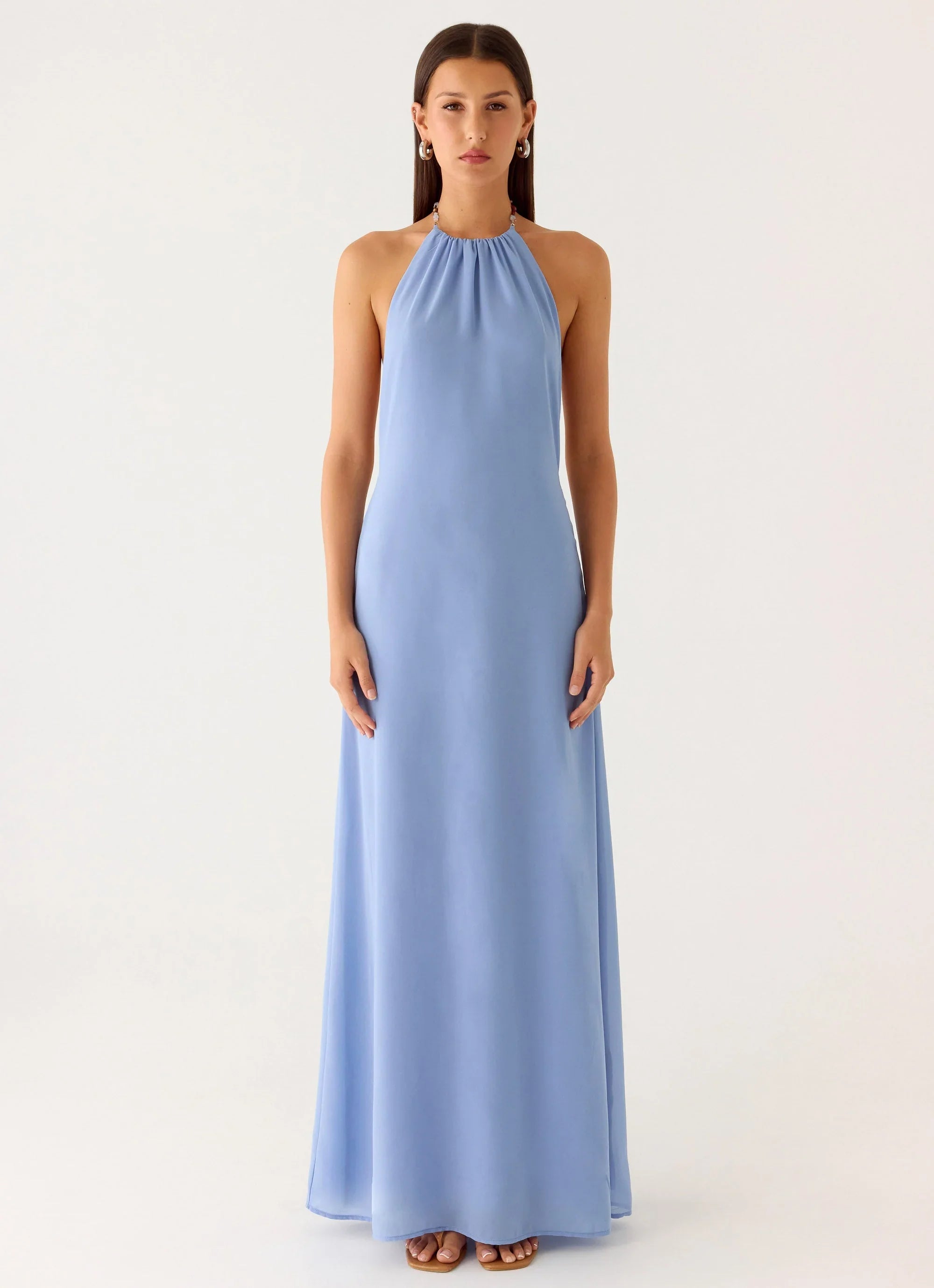 Le Soleil Halter Maxi Dress - Periwinkle