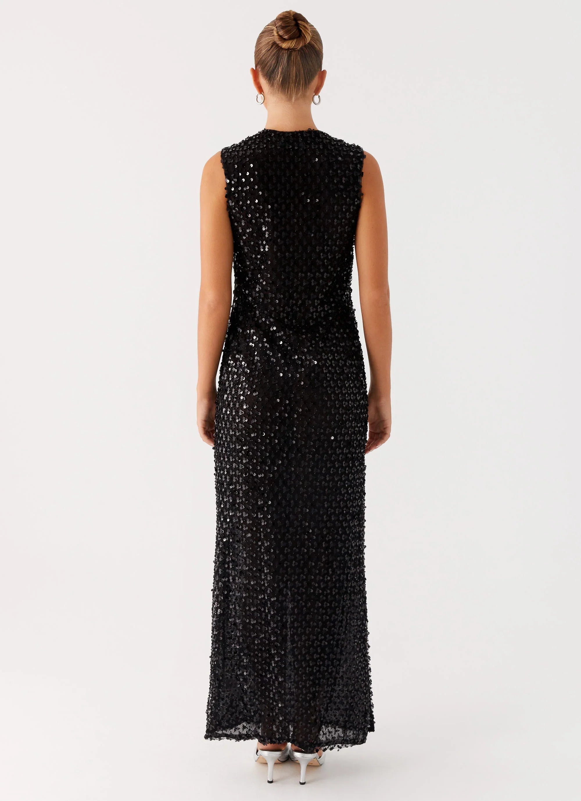 Kore Sequin Maxi Dress - Black