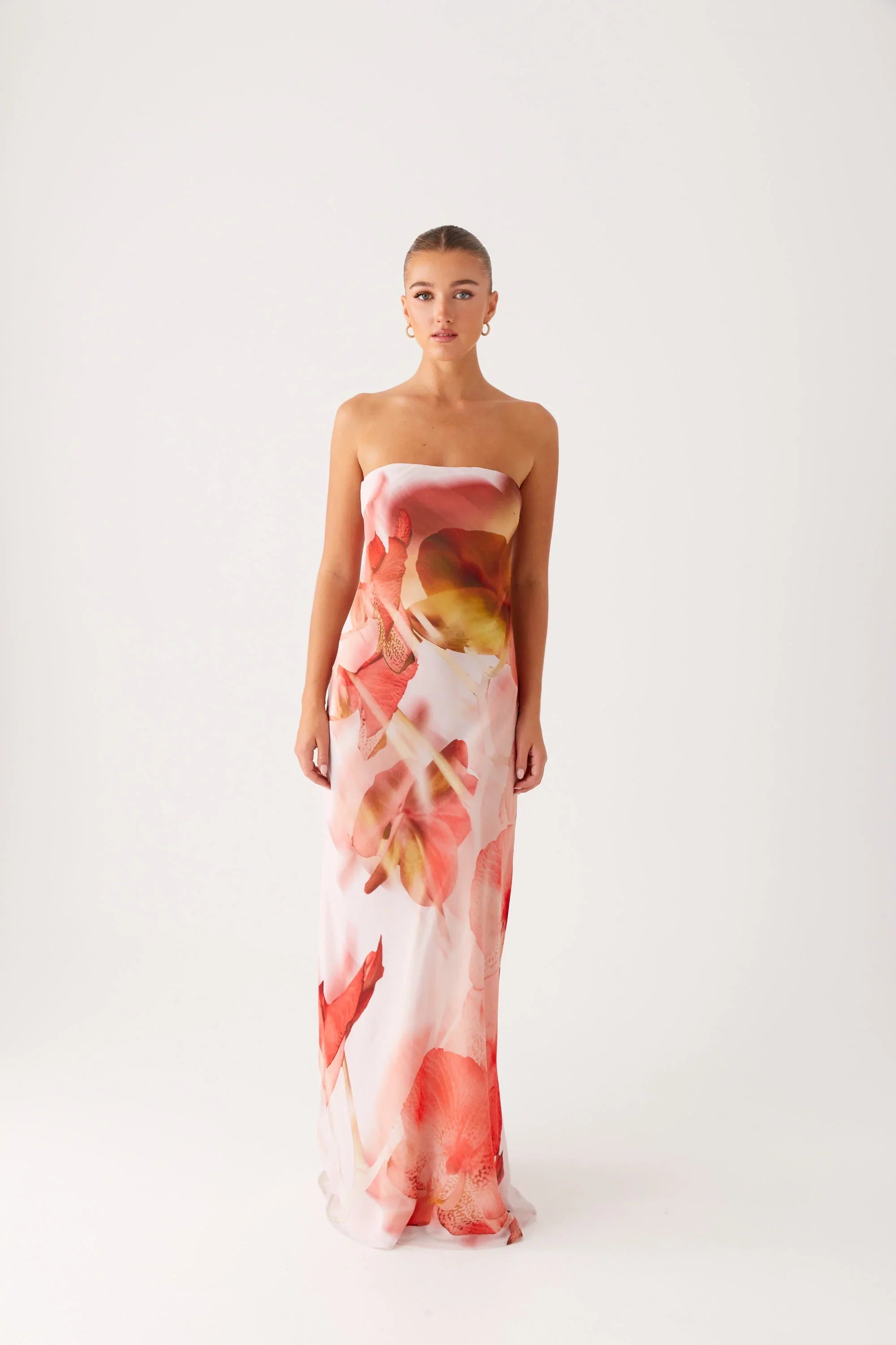 Kunis Maxi Dress - Peach Rose