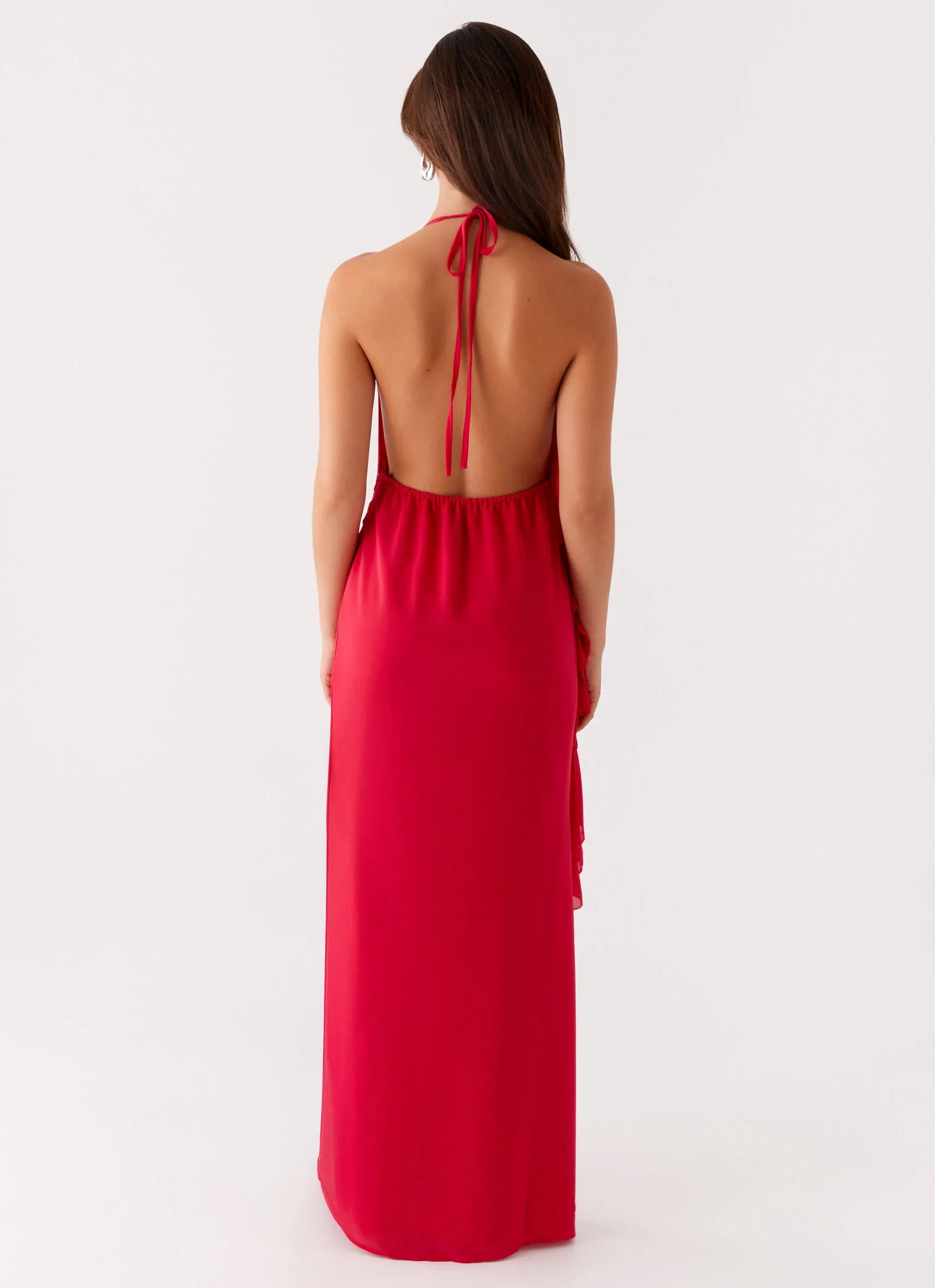 Diedre Rose Strappy Maxi Dress - Raspberry