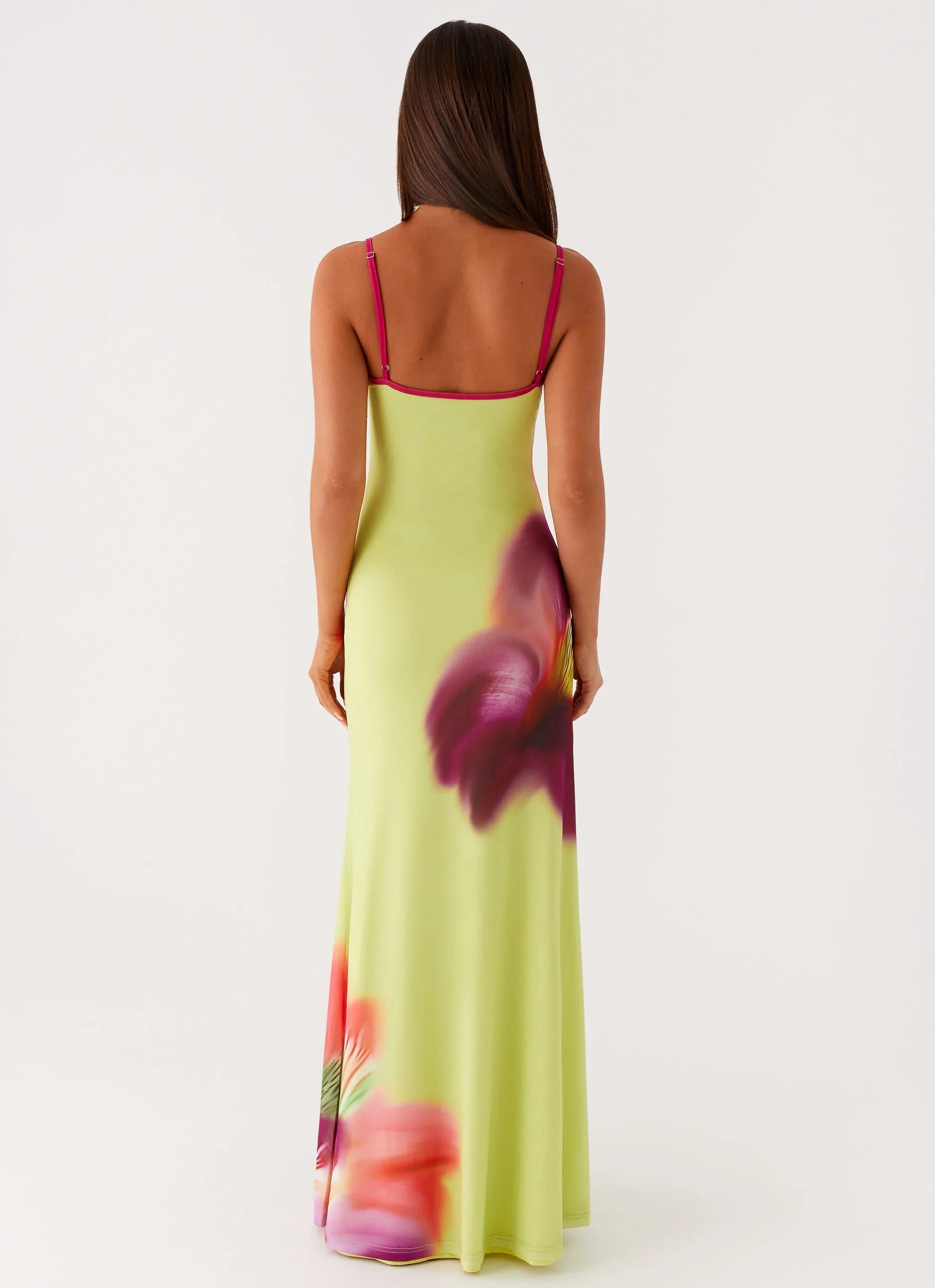 Everett Maxi Dress - Green Tropical