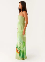 Darcy Maxi Dress - Green Floral