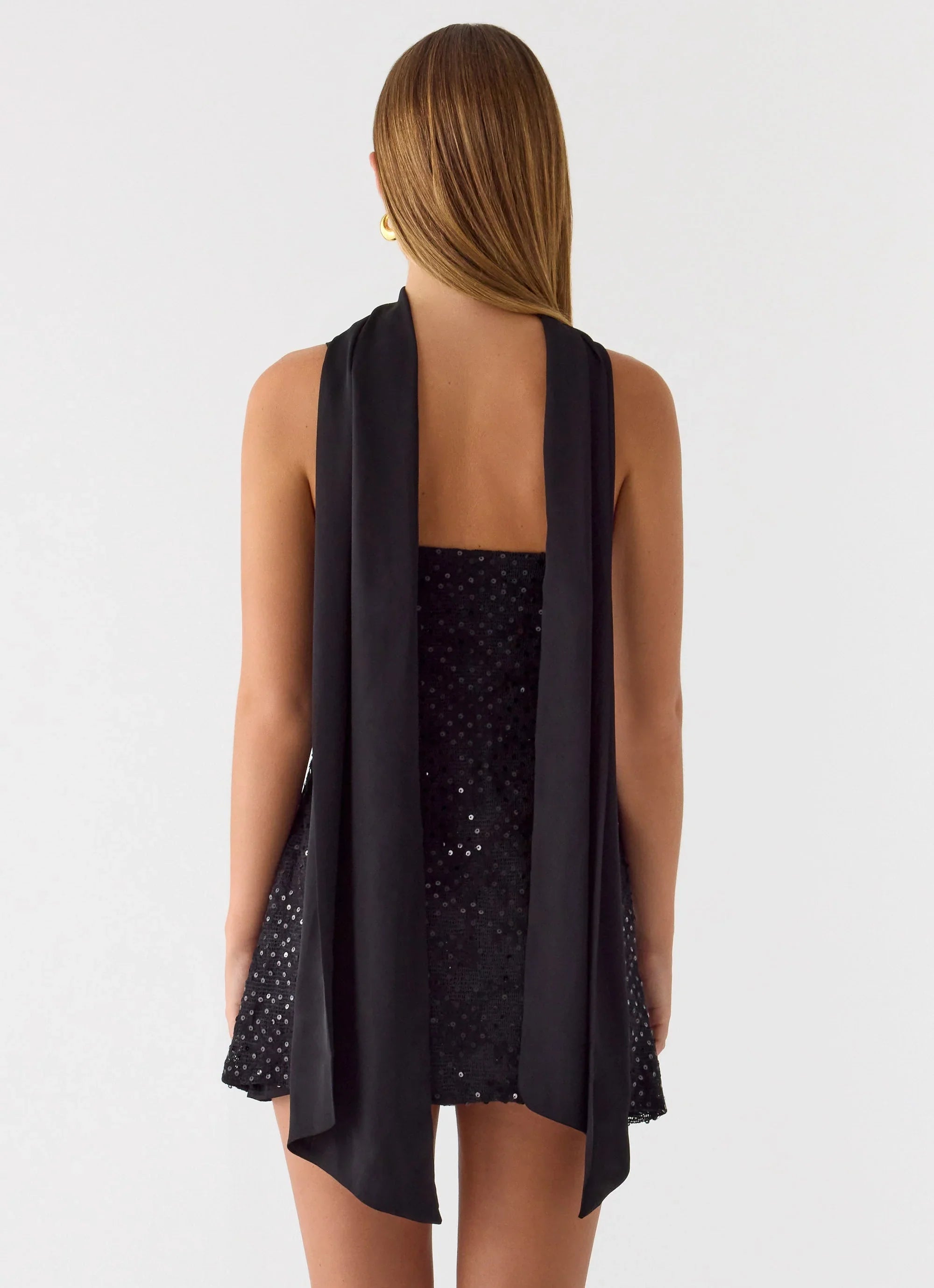 Vision Sequin Mini Dress - Black