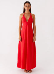 Zana Maxi Dress - Red