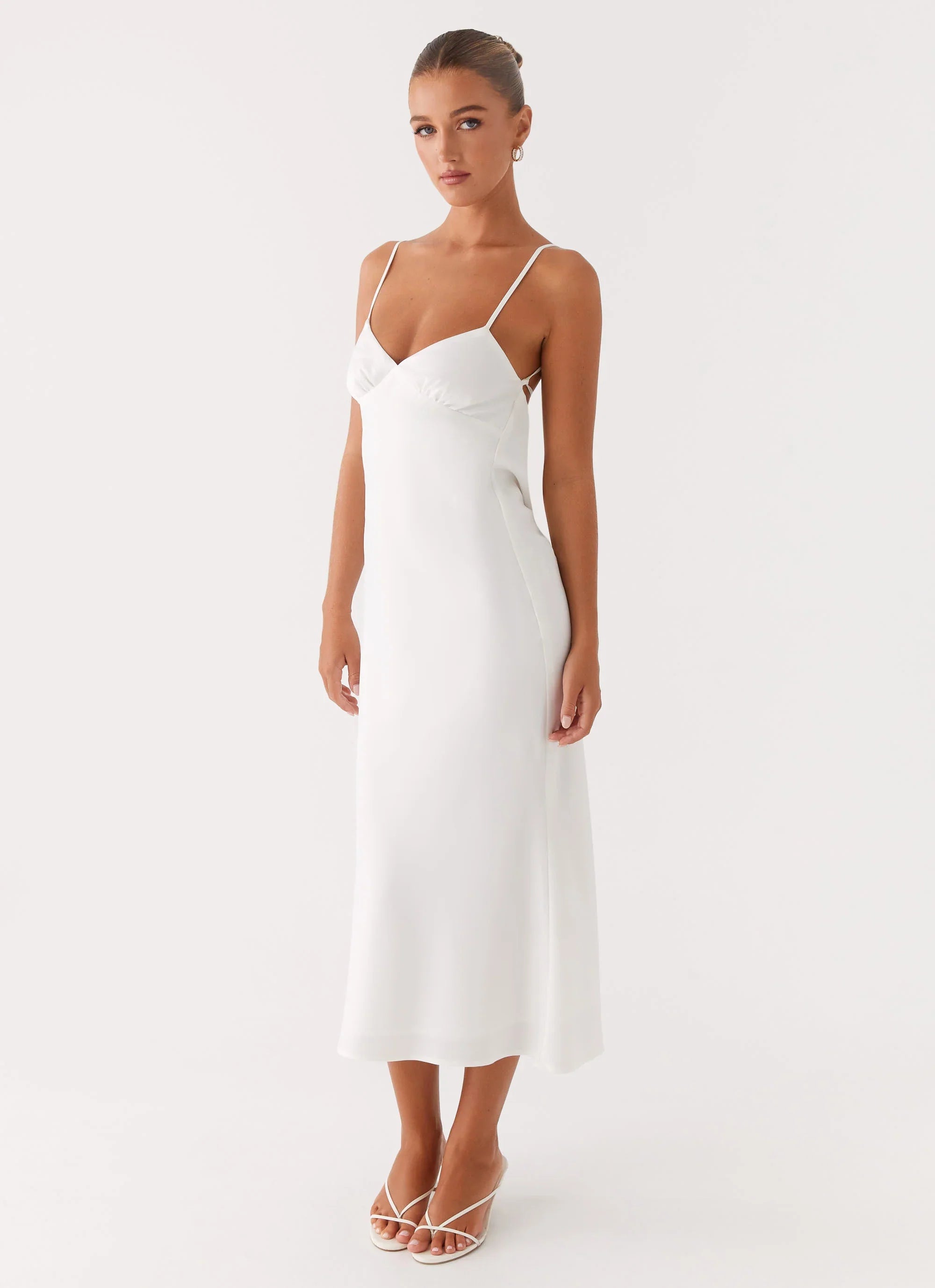 Bentley Midi Dress - White