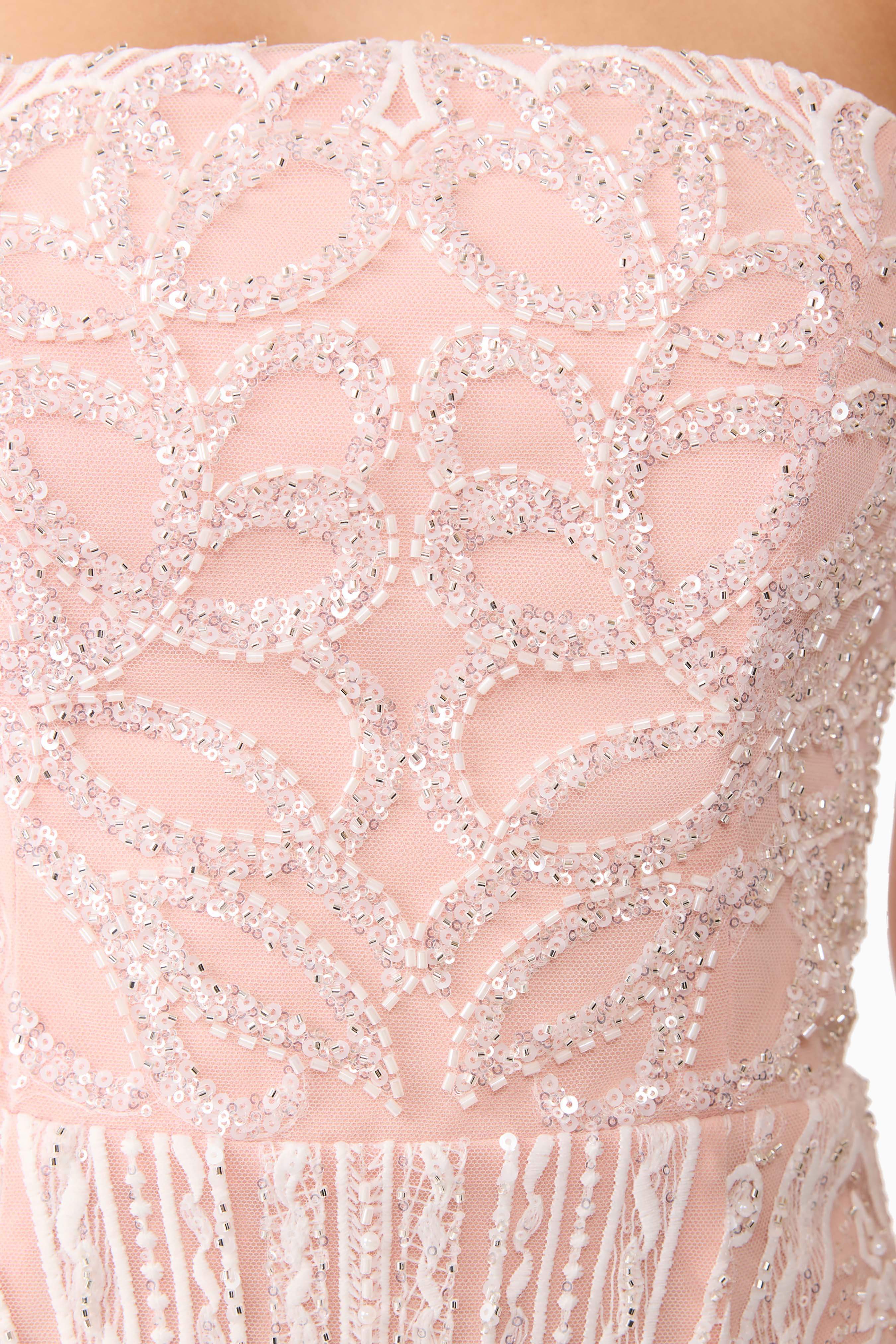 Kiki Strapless Mini Dress in Pink