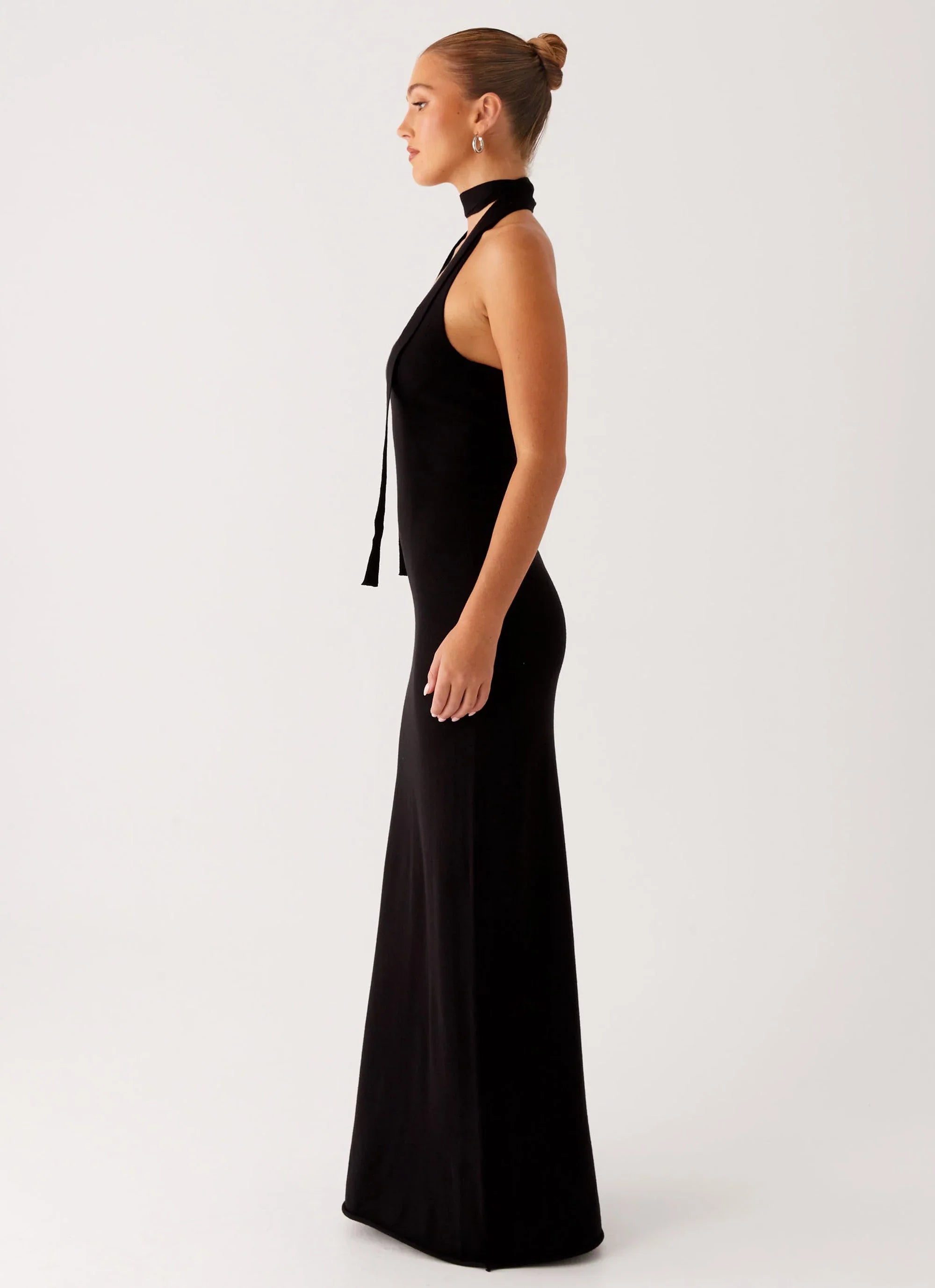 Eddie Knit Maxi Dress - Black